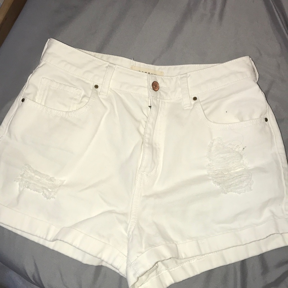 Pacsun White Mom Jean Shorts